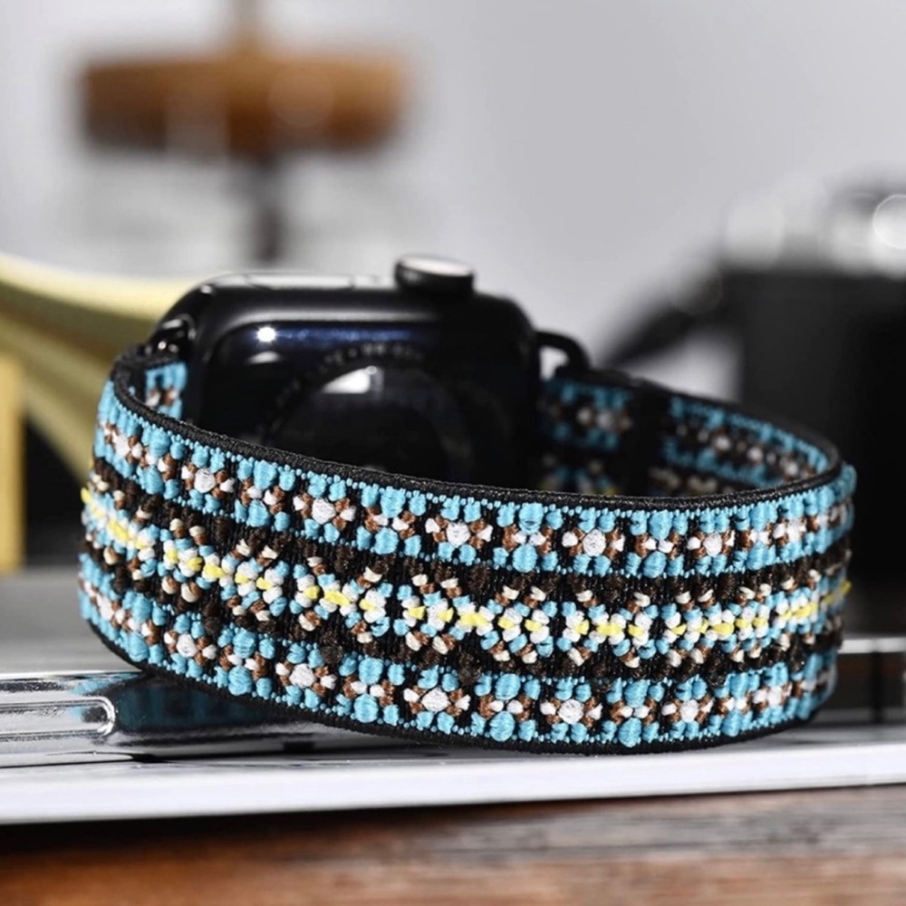 NWOT Tefeca Apple Watch 38mm elastic tribal band